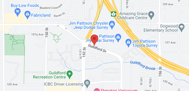 map of 25 10756 GUILDFORD DRIVE